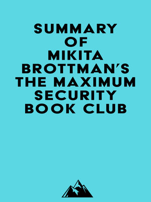 cover image of Summary of Mikita Brottman's the Maximum Security Book Club
